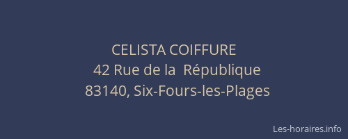 CELISTA COIFFURE