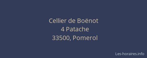 Cellier de Boënot