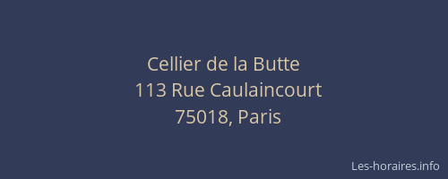Cellier de la Butte