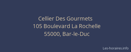 Cellier Des Gourmets
