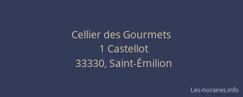 Cellier des Gourmets