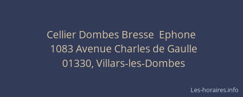 Cellier Dombes Bresse  Ephone