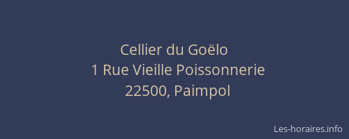 Cellier du Goëlo