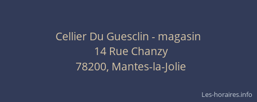 Cellier Du Guesclin - magasin