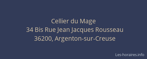 Cellier du Mage