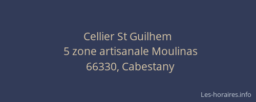 Cellier St Guilhem