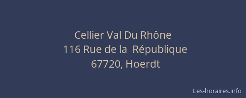 Cellier Val Du Rhône