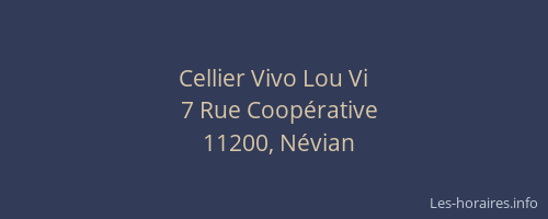 Cellier Vivo Lou Vi