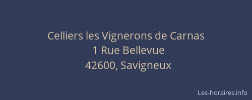 Celliers les Vignerons de Carnas
