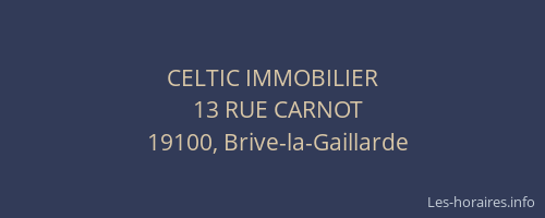 CELTIC IMMOBILIER