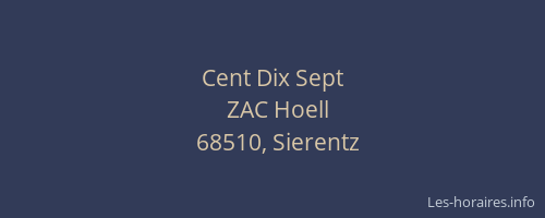 Cent Dix Sept