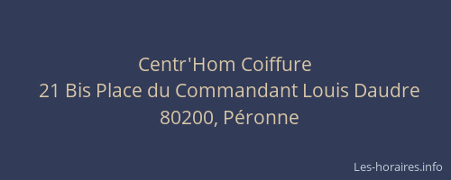 Centr'Hom Coiffure