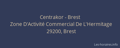 Centrakor - Brest