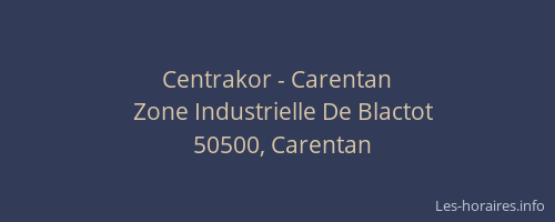 Centrakor - Carentan