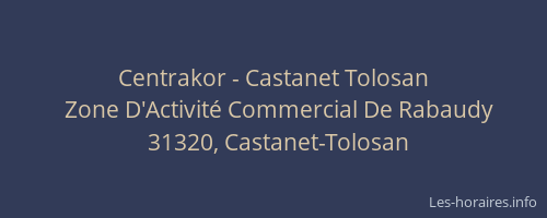 Centrakor - Castanet Tolosan