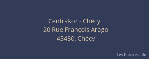 Centrakor - Chécy