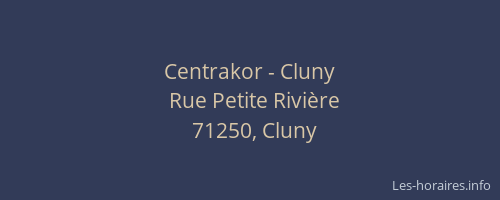 Centrakor - Cluny