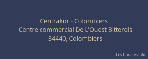 Centrakor - Colombiers