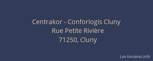 Centrakor - Conforlogis Cluny