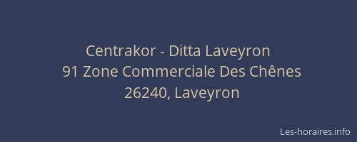Centrakor - Ditta Laveyron
