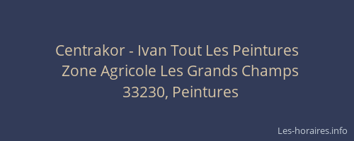 Centrakor - Ivan Tout Les Peintures