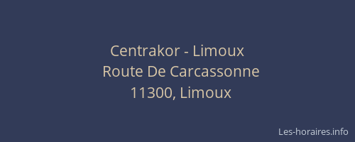 Centrakor - Limoux