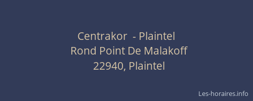 Centrakor  - Plaintel