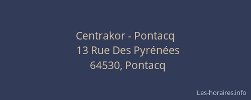 Centrakor - Pontacq
