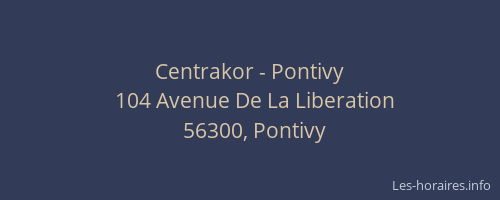 Centrakor - Pontivy