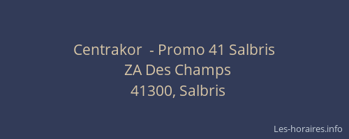 Centrakor  - Promo 41 Salbris