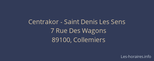 Centrakor - Saint Denis Les Sens