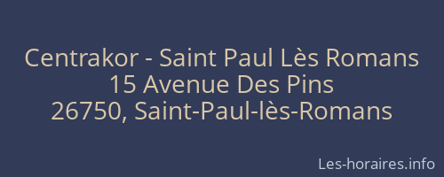 Centrakor - Saint Paul Lès Romans
