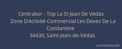 Centrakor - Top La St Jean De Védas