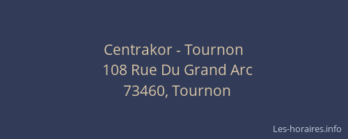 Centrakor - Tournon