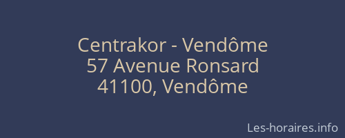 Centrakor - Vendôme