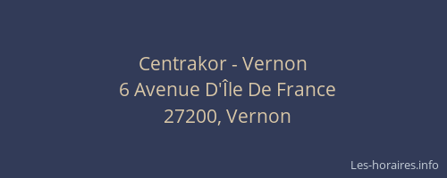Centrakor - Vernon
