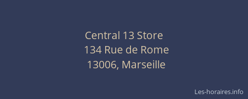 Central 13 Store