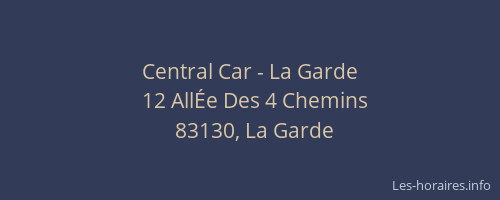 Central Car - La Garde