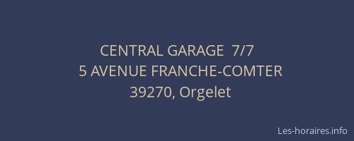 CENTRAL GARAGE  7/7