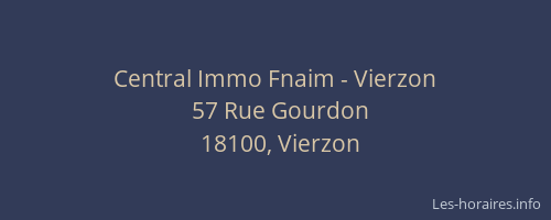 Central Immo Fnaim - Vierzon