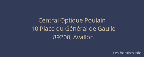 Central Optique Poulain