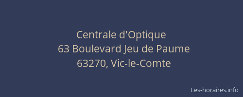 Centrale d'Optique