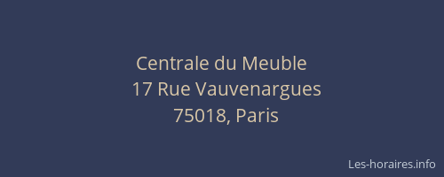 Centrale du Meuble