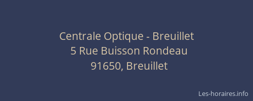 Centrale Optique - Breuillet