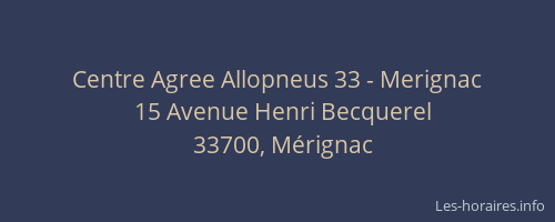 Centre Agree Allopneus 33 - Merignac