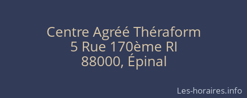 Centre Agréé Théraform