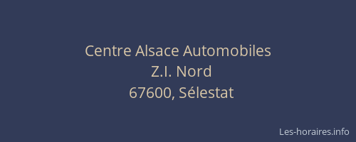 Centre Alsace Automobiles