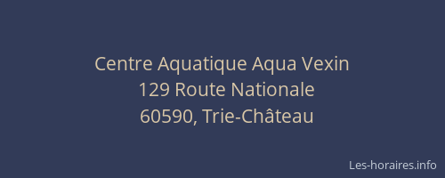 Centre Aquatique Aqua Vexin