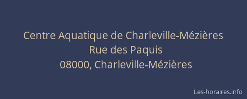 Centre Aquatique de Charleville-Mézières