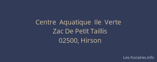 Centre  Aquatique  Ile  Verte
